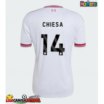 Camisa de Futebol Liverpool Federico Chiesa #14 Equipamento Secundário 2026-27 Manga Curta